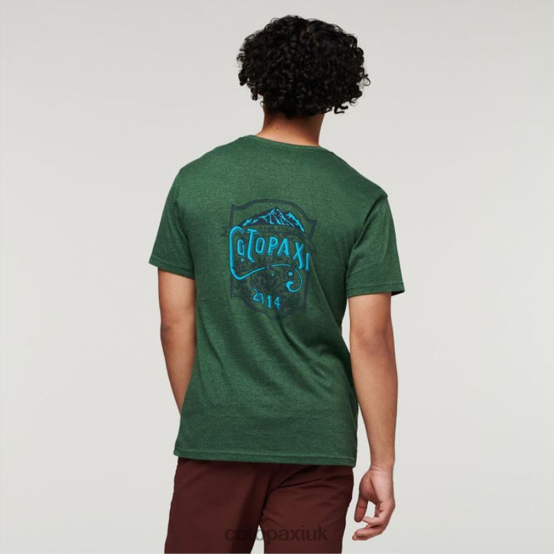 Cotopaxi UK - Best Wild West Organic T-Shirt Men Forest Cotopaxi X4X0H328