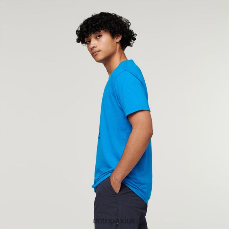 Cotopaxi UK - Brands Sunshine Do Good Organic T-Shirt Men Saltwater Cotopaxi X4X0H325