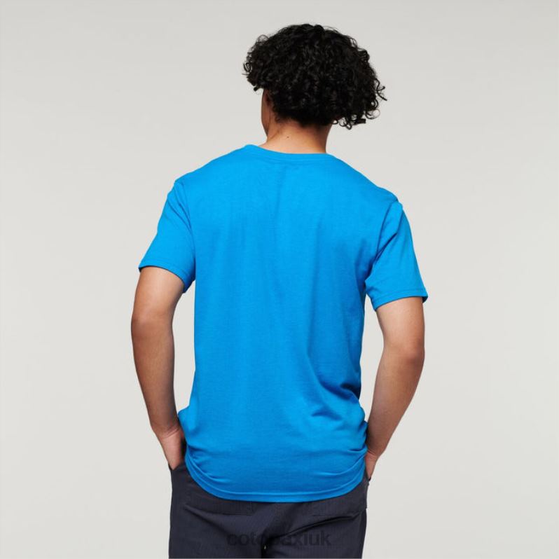 Cotopaxi UK - Brands Sunshine Do Good Organic T-Shirt Men Saltwater Cotopaxi X4X0H325