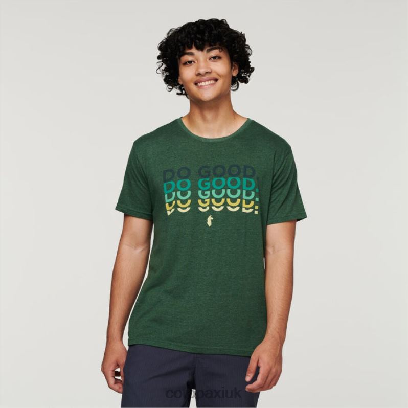 Cotopaxi UK - Do Good Repeat T-Shirt Men Origins Forest Cotopaxi X4X0H312