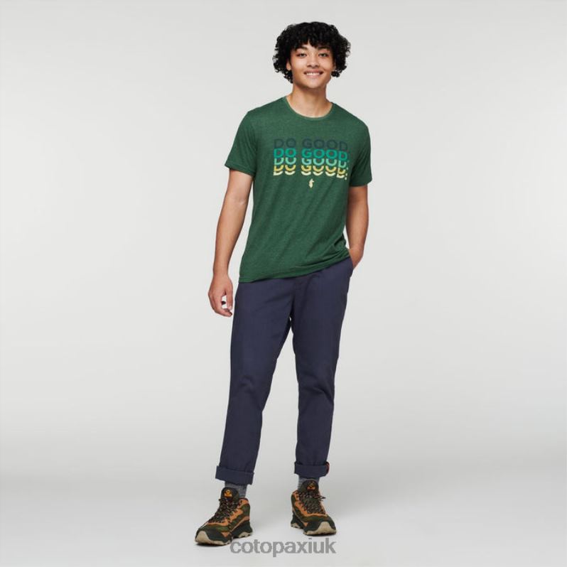 Cotopaxi UK - Do Good Repeat T-Shirt Men Origins Forest Cotopaxi X4X0H312
