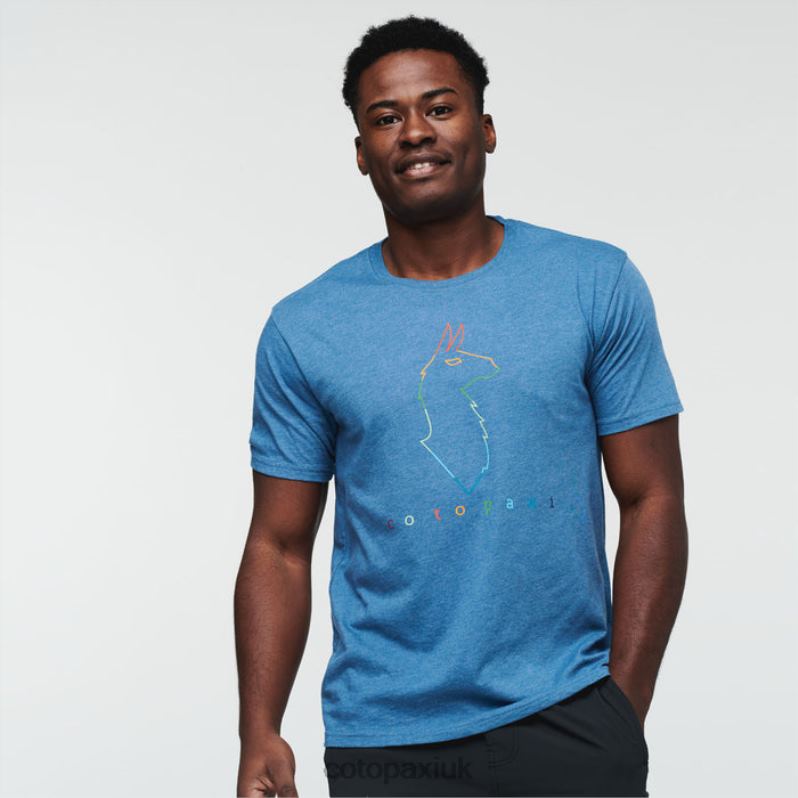 Cotopaxi UK - Electric Llama T-Shirt Men Collections Denim Cotopaxi X4X0H332