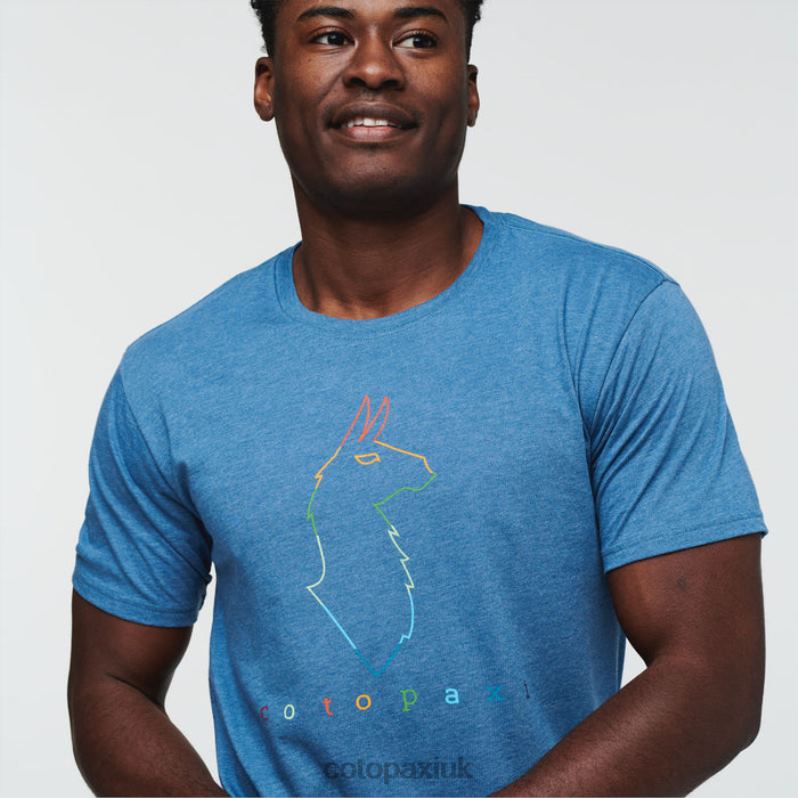 Cotopaxi UK - Electric Llama T-Shirt Men Collections Denim Cotopaxi X4X0H332