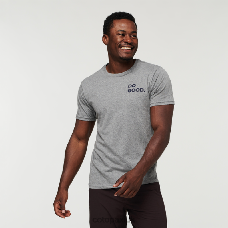 Cotopaxi UK - New Heather Grey Wild West Organic T-Shirt Men Cotopaxi X4X0H329