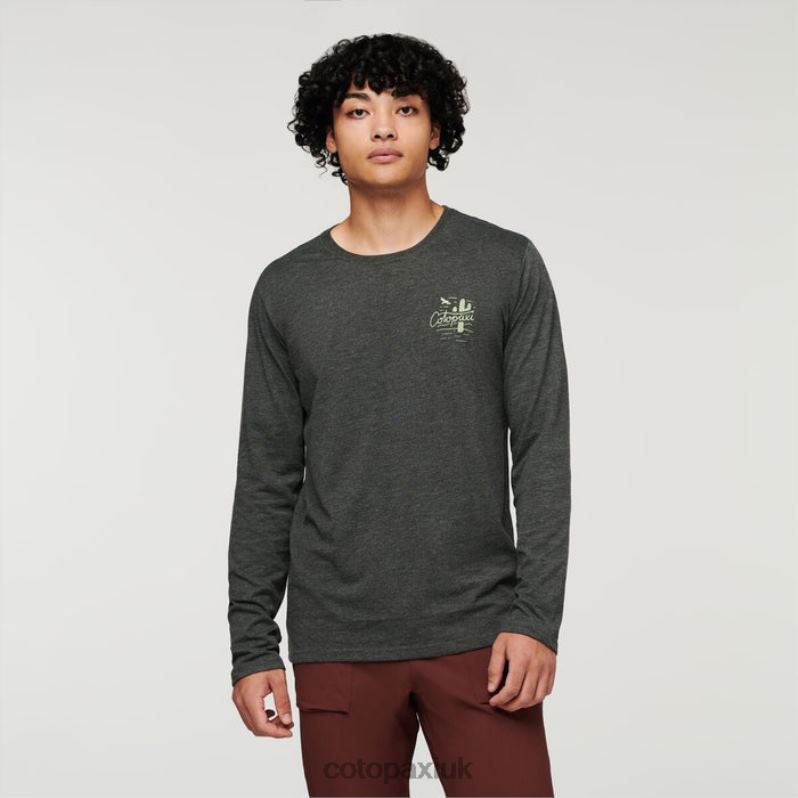 Cotopaxi UK - Original Hello Llama Long-Sleeve Organic T-Shirt Men Iron Cotopaxi X4X0H315