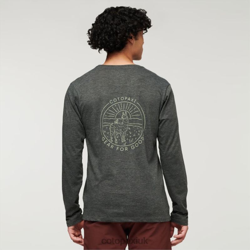 Cotopaxi UK - Original Hello Llama Long-Sleeve Organic T-Shirt Men Iron Cotopaxi X4X0H315