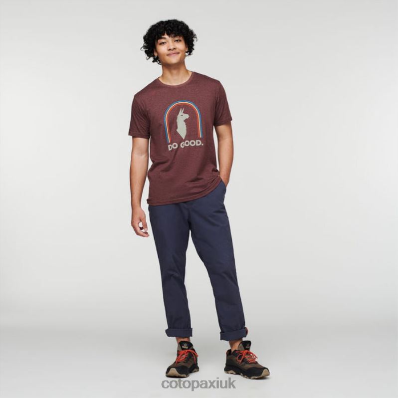 Cotopaxi UK - Original Sunshine Do Good Organic T-Shirt Men Chestnut Cotopaxi X4X0H326