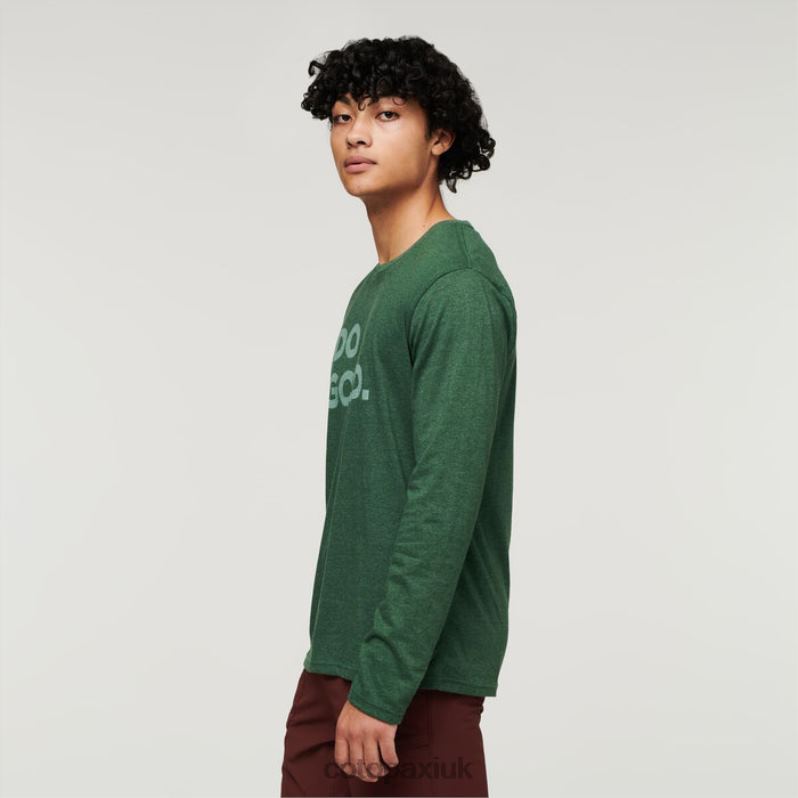 Cotopaxi UK - Origins Do Good Long-Sleeve T-Shirt Men Forest Cotopaxi X4X0H301