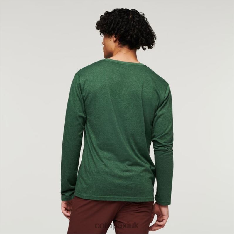 Cotopaxi UK - Origins Do Good Long-Sleeve T-Shirt Men Forest Cotopaxi X4X0H301
