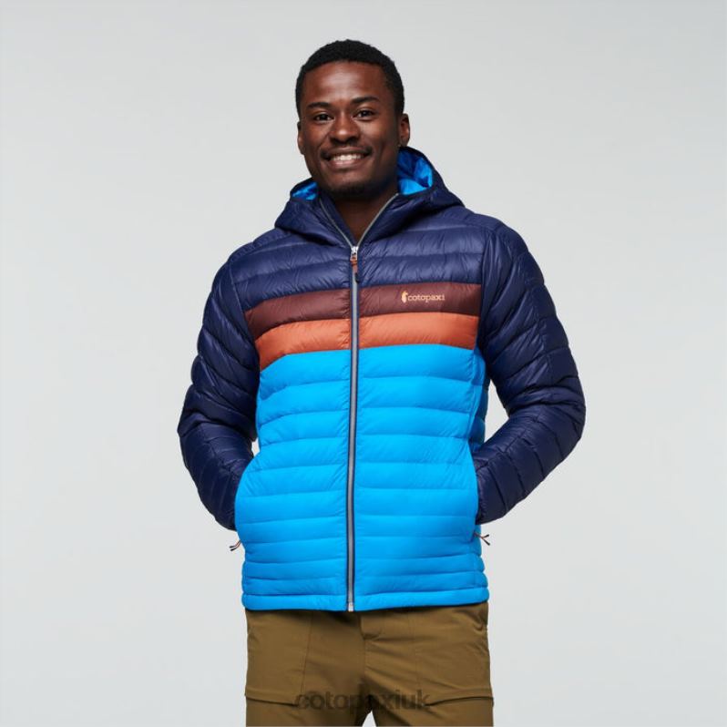 Cotopaxi UK - Brand Maritime-Saltwater Fuego Hooded Down Jacket Men Cotopaxi X4X0H401
