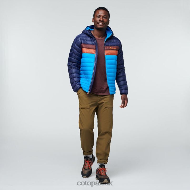 Cotopaxi UK - Brand Maritime-Saltwater Fuego Hooded Down Jacket Men Cotopaxi X4X0H401