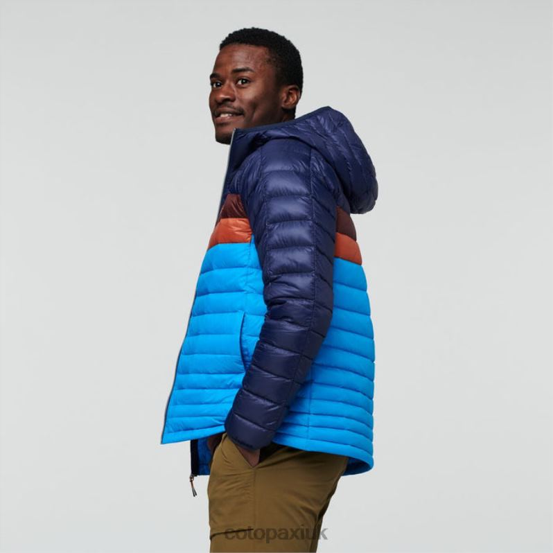 Cotopaxi UK - Brand Maritime-Saltwater Fuego Hooded Down Jacket Men Cotopaxi X4X0H401