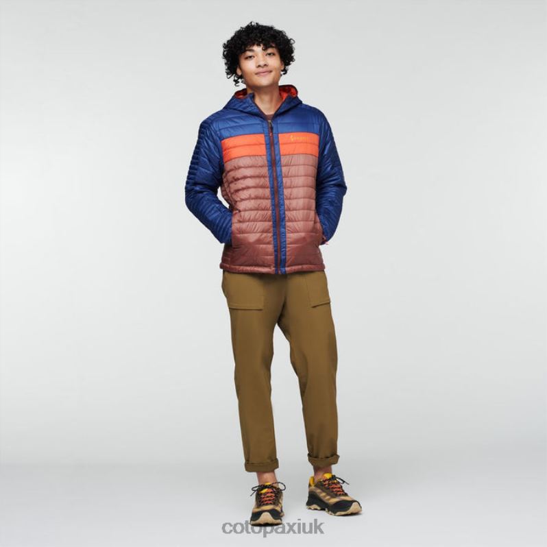 Cotopaxi UK - Capa Insulated Hooded Jacket Men Collections Maritime-Chestnut Cotopaxi X4X0H431