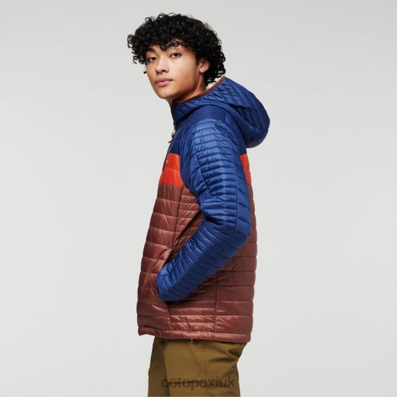 Cotopaxi UK - Capa Insulated Hooded Jacket Men Collections Maritime-Chestnut Cotopaxi X4X0H431