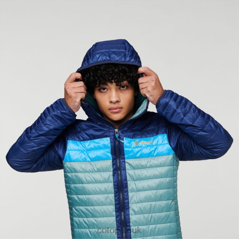 Cotopaxi UK - Capa Insulated Hooded Jacket Men Origin Maritime-Bluegrass Cotopaxi X4X0H432