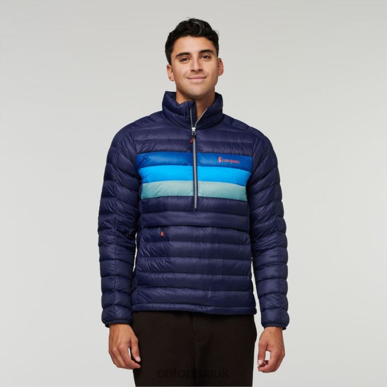 Cotopaxi UK - Fuego Down Pullover Men Maritime Stripes Best Cotopaxi X4X0H405
