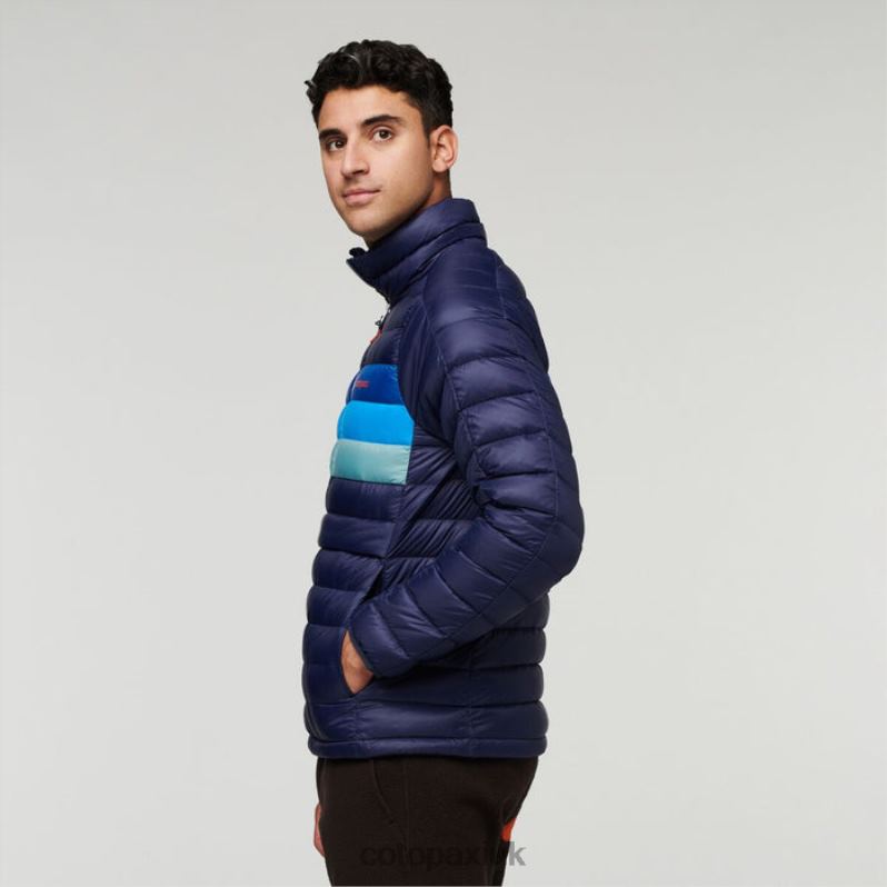 Cotopaxi UK - Fuego Down Pullover Men Maritime Stripes Best Cotopaxi X4X0H405