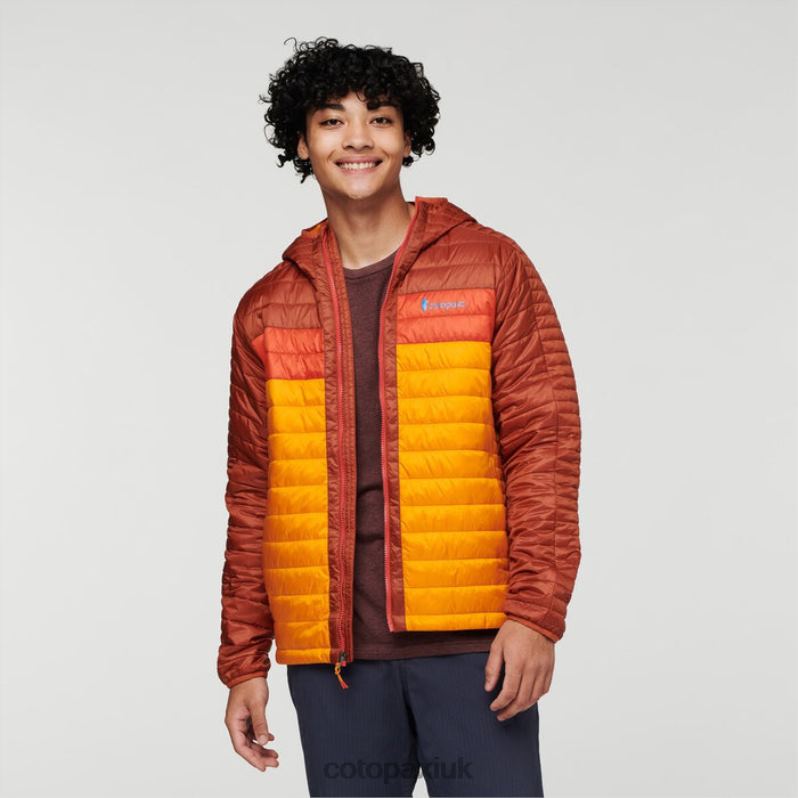 Cotopaxi UK - Spice-Flame Capa Insulated Hooded Jacket Men Brand Cotopaxi X4X0H434