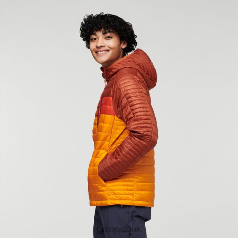 Cotopaxi UK - Spice-Flame Capa Insulated Hooded Jacket Men Brand Cotopaxi X4X0H434