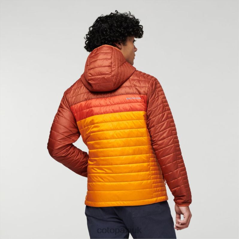 Cotopaxi UK - Spice-Flame Capa Insulated Hooded Jacket Men Brand Cotopaxi X4X0H434