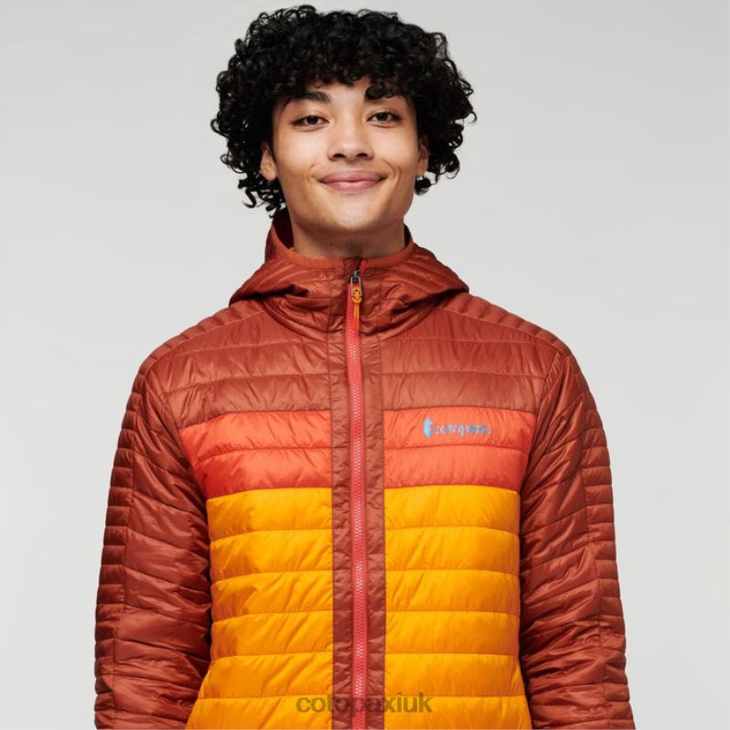 Cotopaxi UK - Spice-Flame Capa Insulated Hooded Jacket Men Brand Cotopaxi X4X0H434