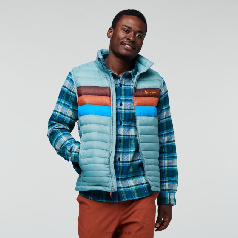 Cotopaxi UK - Bluegrass Stripes Original Fuego Down Vest Men Cotopaxi X4X0H799