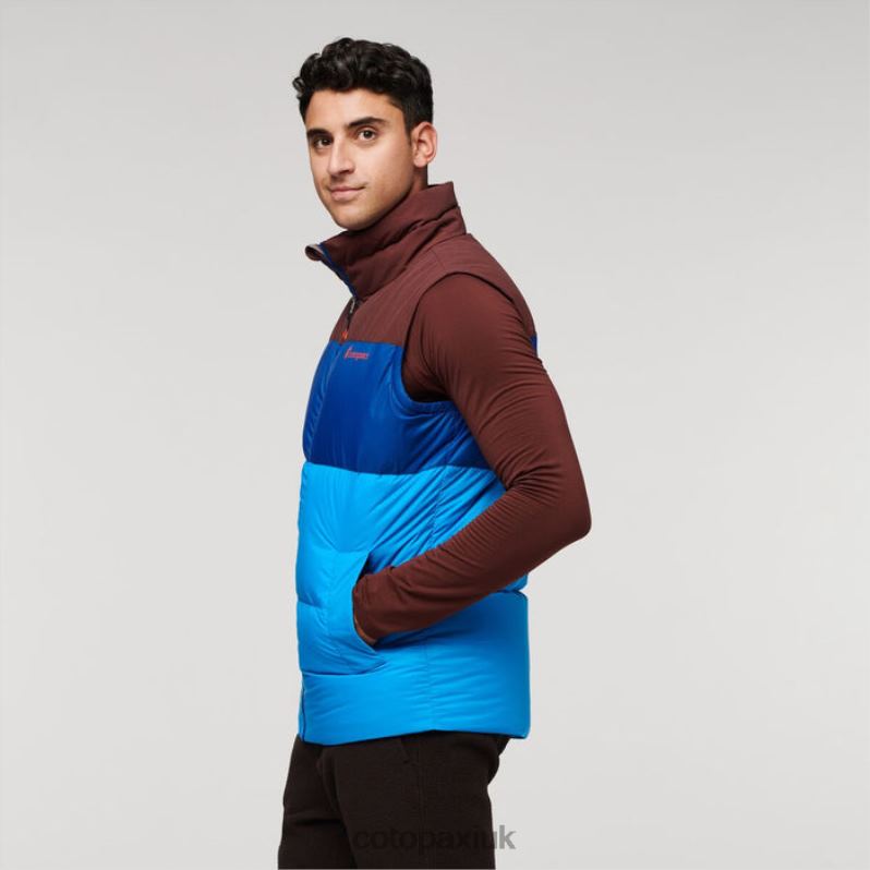 Cotopaxi UK - Chestnut-Saltwater Solazo Down Vest Men Brands Cotopaxi X4X0H512