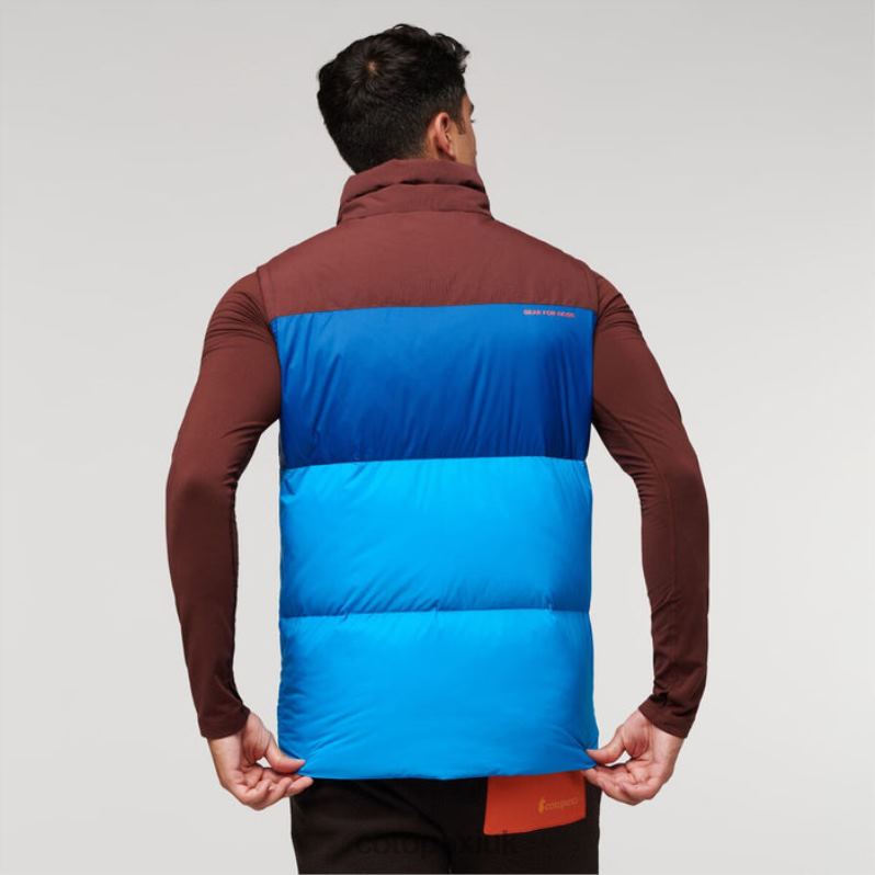Cotopaxi UK - Chestnut-Saltwater Solazo Down Vest Men Brands Cotopaxi X4X0H512