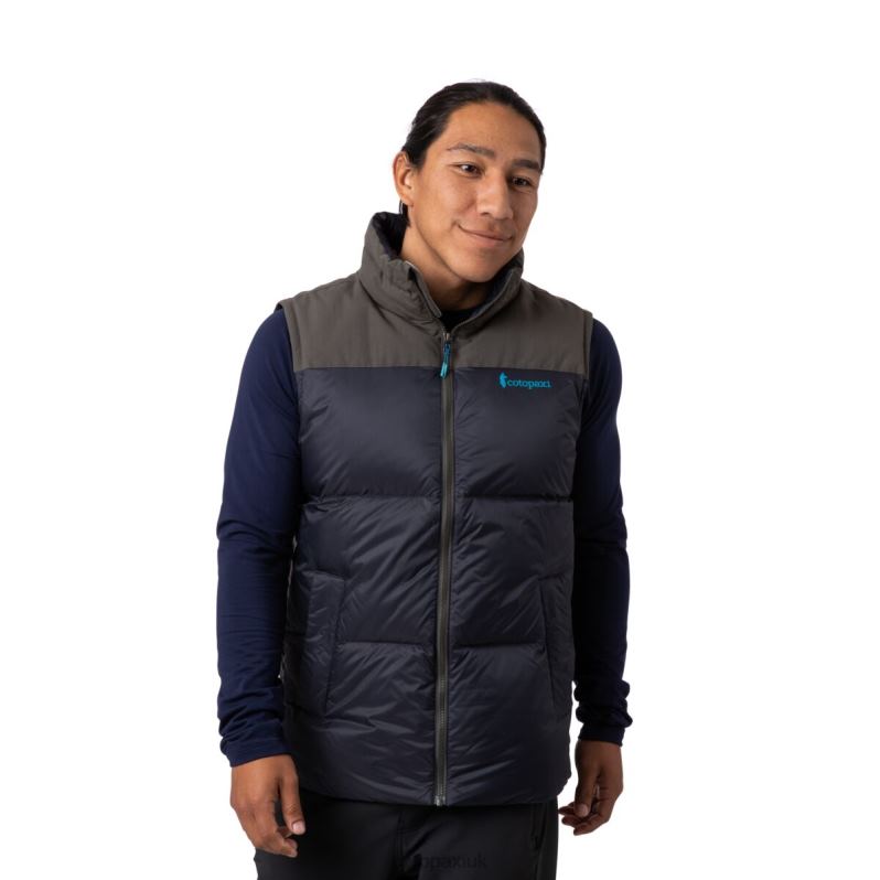 Cotopaxi UK - Collections Solazo Down Vest Men Iron-Black Cotopaxi X4X0H805