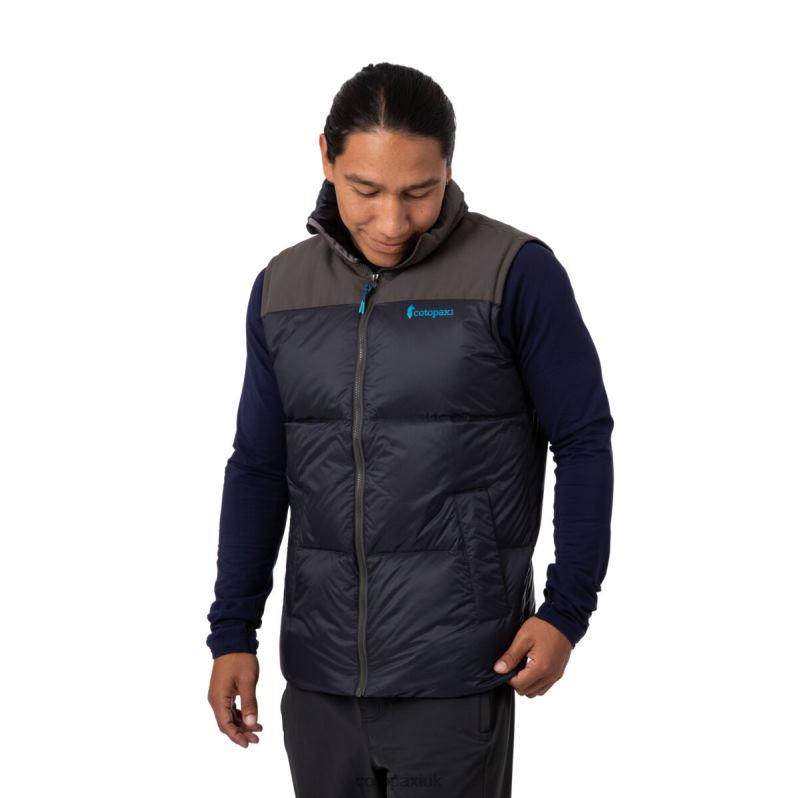Cotopaxi UK - Collections Solazo Down Vest Men Iron-Black Cotopaxi X4X0H805
