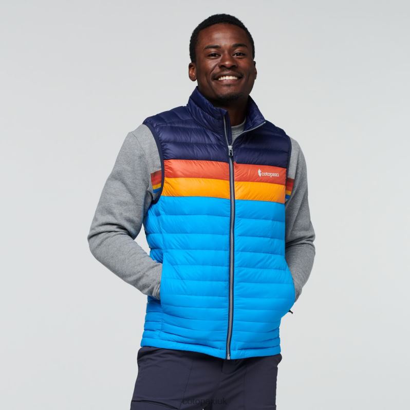 Cotopaxi UK - Fuego Down Vest Men Maritime-Saltwater Brand Cotopaxi X4X0H797
