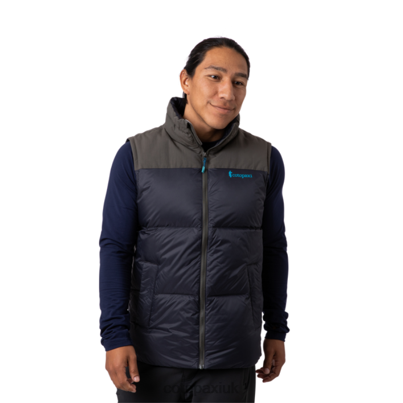 Cotopaxi UK - Iron-Black Hot Solazo Down Vest Men Cotopaxi X4X0H514