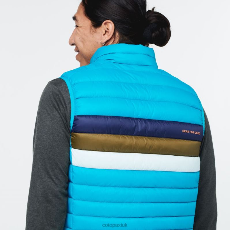 Cotopaxi UK - Mineral Blue Fuego Down Vest Men Fashion Cotopaxi X4X0H803