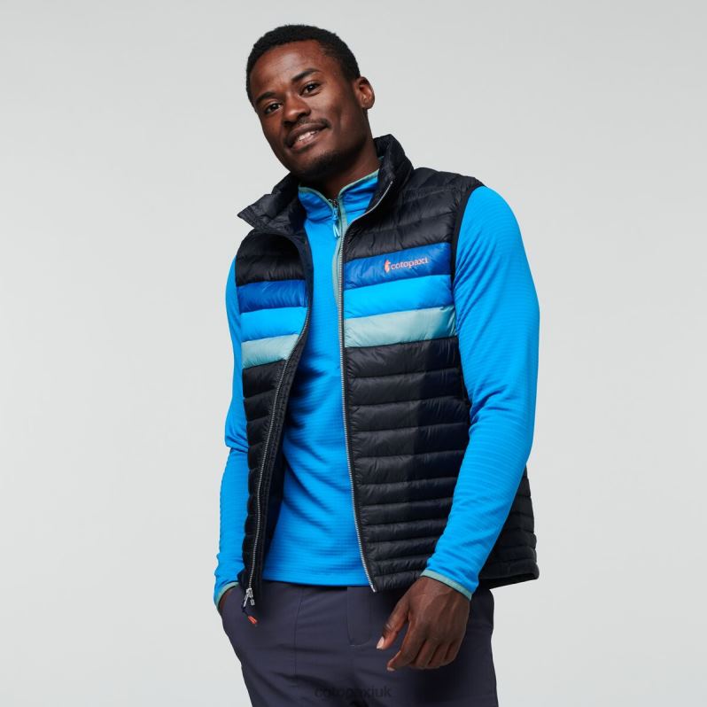 Cotopaxi UK - Origins Black-Pacific Fuego Down Vest Men Cotopaxi X4X0H796