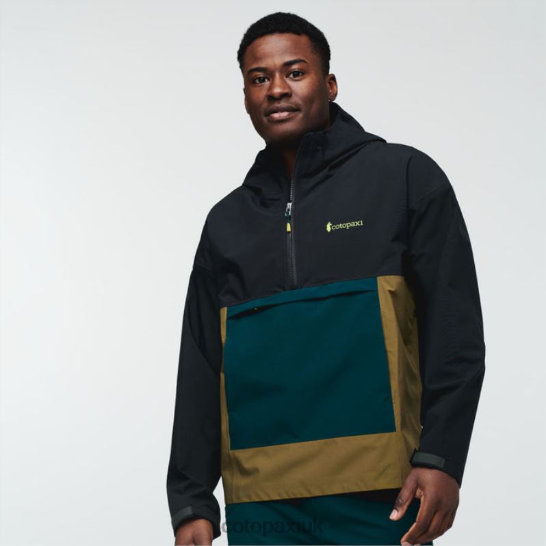 Cotopaxi UK - Cielo Rain Anorak Men New Black Cotopaxi X4X0H527