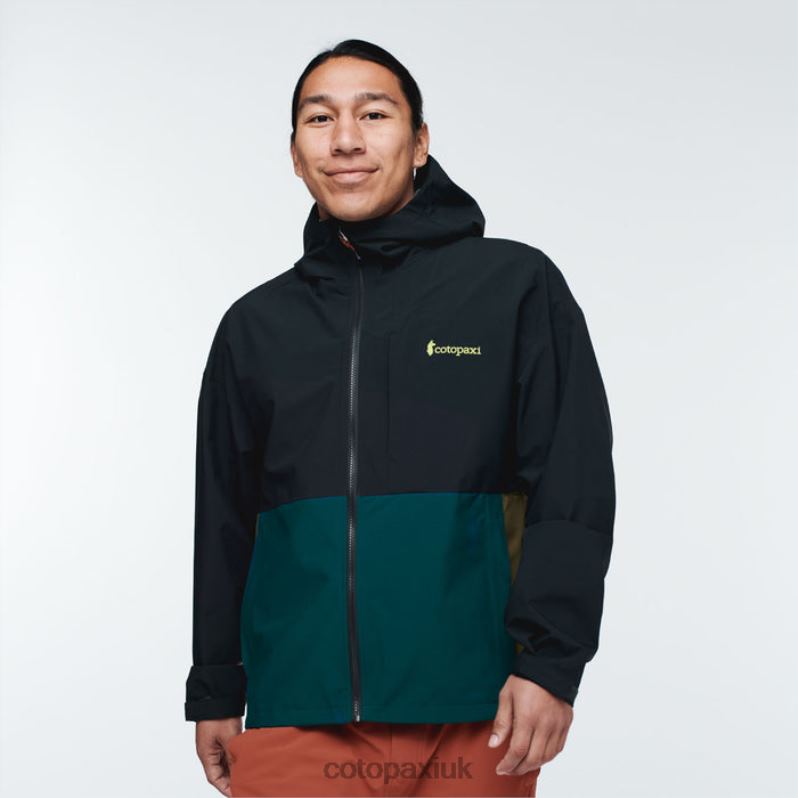 Cotopaxi UK - Collections Black Cielo Rain Jacket Men Cotopaxi X4X0H519