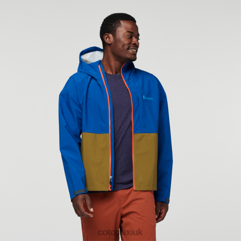 Cotopaxi UK - Origin Cielo Rain Jacket Men Pacific Cotopaxi X4X0H520