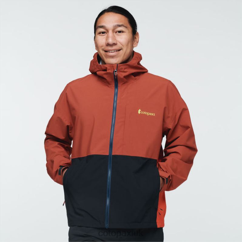 Cotopaxi UK - Origins Spice Cielo Rain Jacket Men Cotopaxi X4X0H521