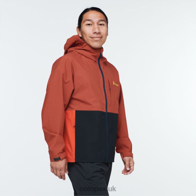 Cotopaxi UK - Origins Spice Cielo Rain Jacket Men Cotopaxi X4X0H521