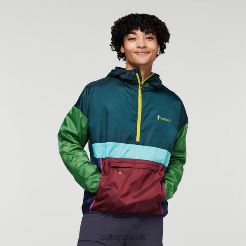 Cotopaxi UK - Teca Half-Zip Windbreaker Men Brands Pinelands Cotopaxi X4X0H534