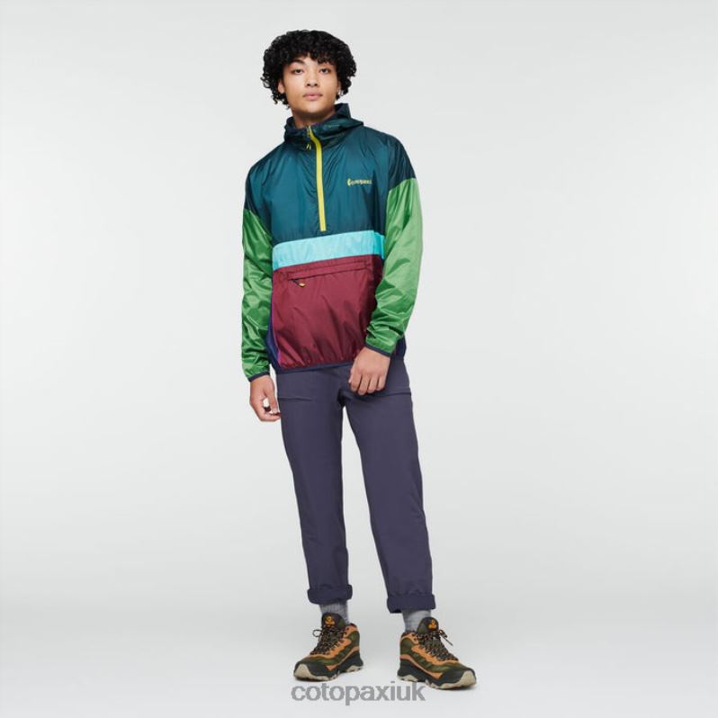 Cotopaxi UK - Teca Half-Zip Windbreaker Men Brands Pinelands Cotopaxi X4X0H534