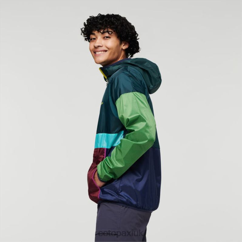 Cotopaxi UK - Teca Half-Zip Windbreaker Men Brands Pinelands Cotopaxi X4X0H534