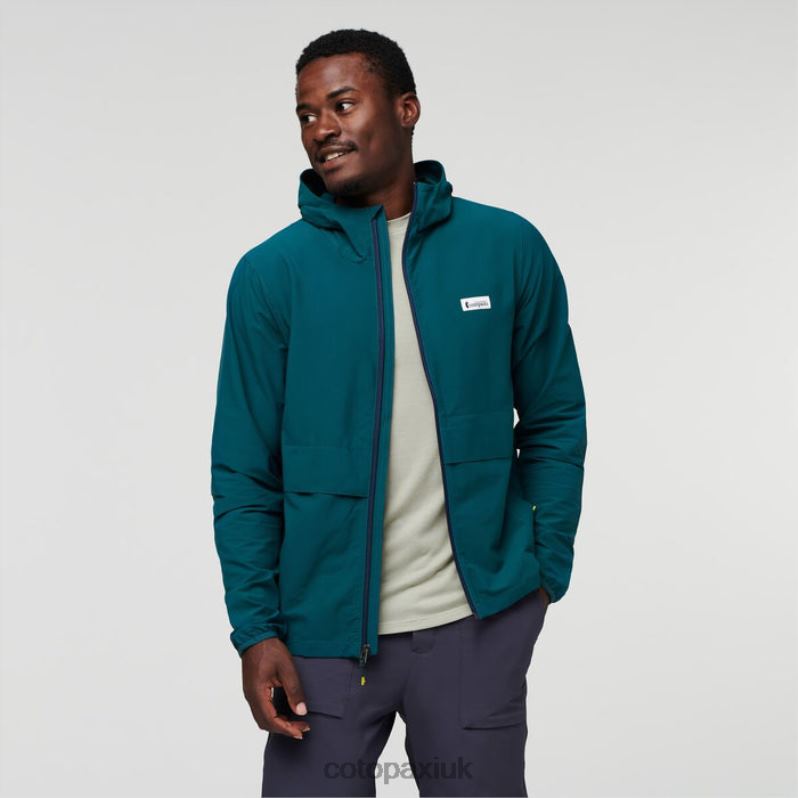 Cotopaxi UK - Viento Travel Jacket Men Fashion Deep Ocean Cotopaxi X4X0H528