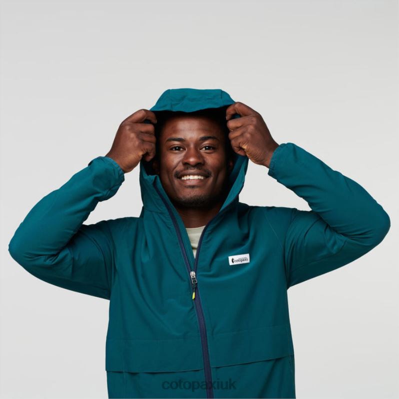 Cotopaxi UK - Viento Travel Jacket Men Fashion Deep Ocean Cotopaxi X4X0H528