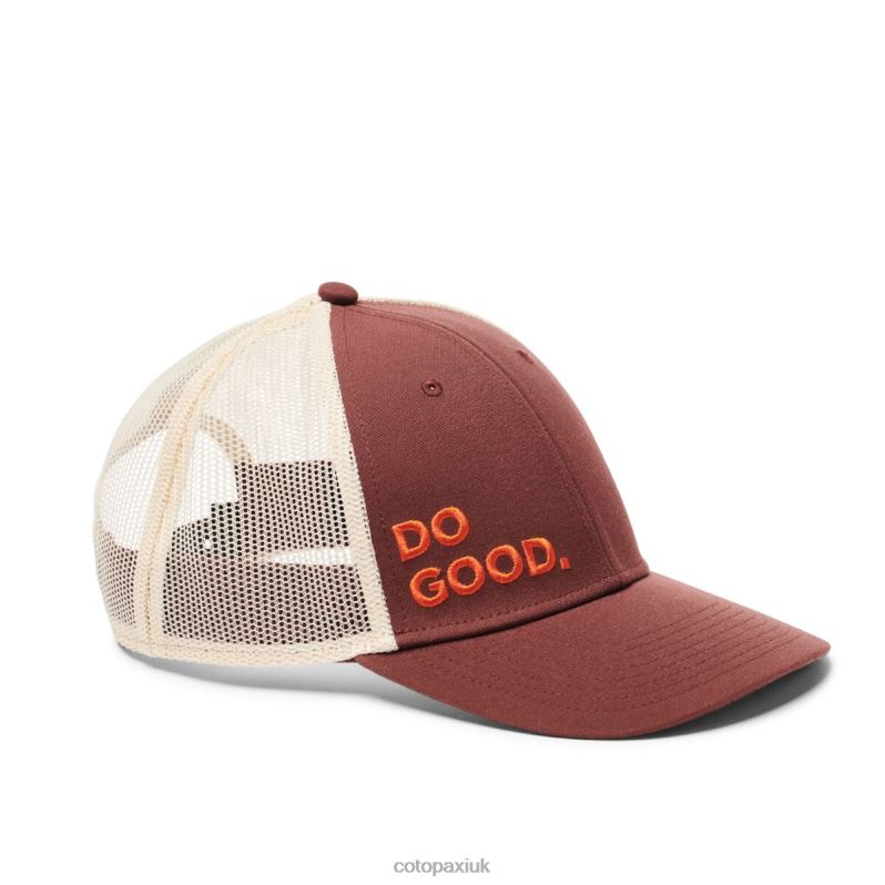 Cotopaxi UK - Best Do Good Trucker Hat Chestnut Cotopaxi X4X0H856