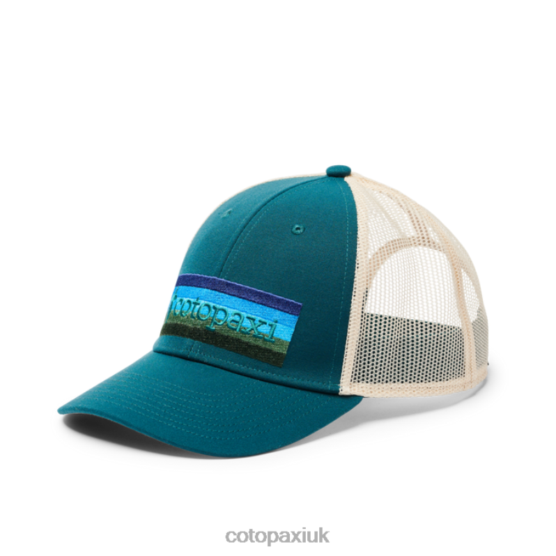 Cotopaxi UK - Brand Deep Ocean On the Horizon Trucker Hat Cotopaxi X4X0H665