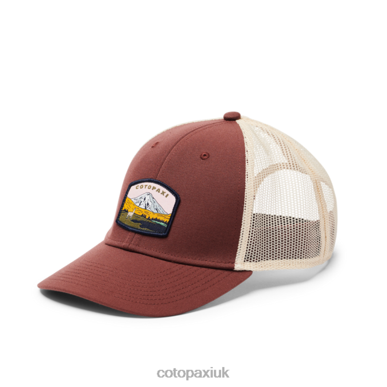 Cotopaxi UK - Chestnut Llamascape Trucker Hat Original Cotopaxi X4X0H656