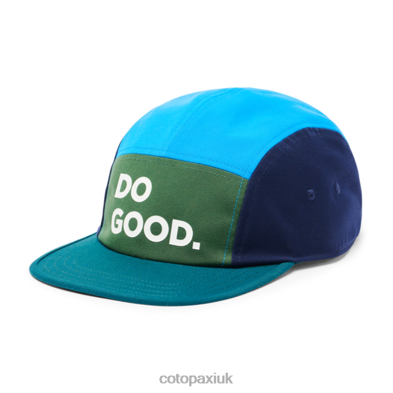 Cotopaxi UK - Do Good 5-Panel Hat Brands Forest-Deep Ocean Cotopaxi X4X0H644