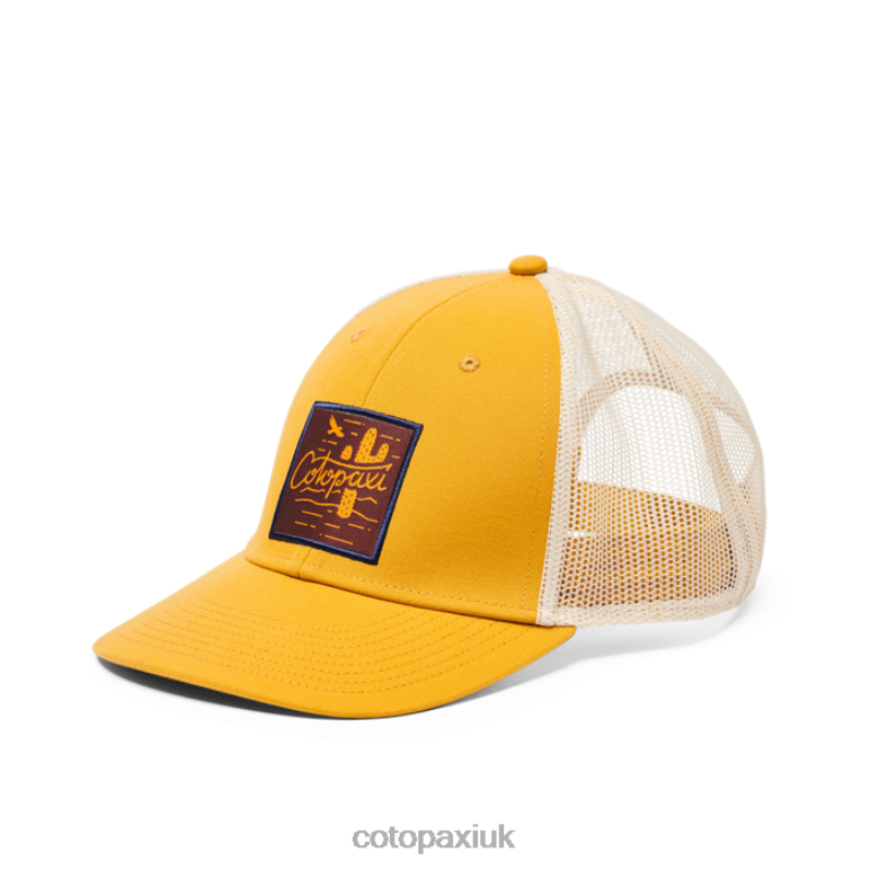 Cotopaxi UK - Hello Cactus Trucker Hat Hot Amber Cotopaxi X4X0H668