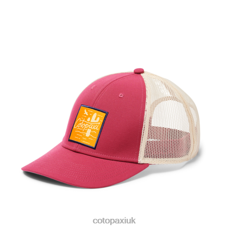 Cotopaxi UK - Hello Cactus Trucker Hat Raspberry Original Cotopaxi X4X0H667